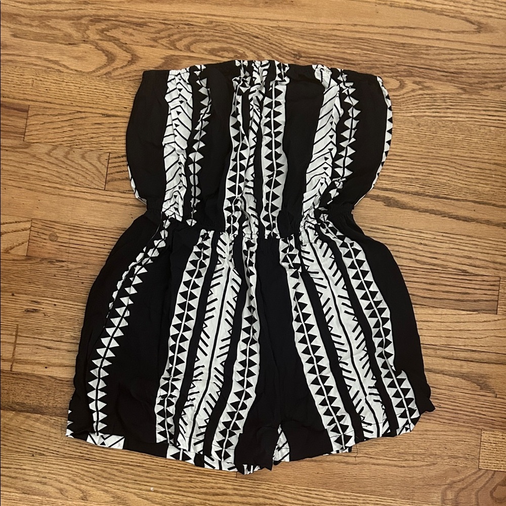 Stylish Black and White womens One Piece romper